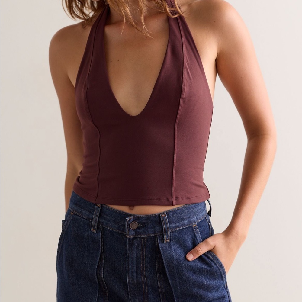 Free People Spill the Tea Halter Top (old style)